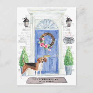 Cartão Postal Cartão-postal de lançamento de movimento do beagle