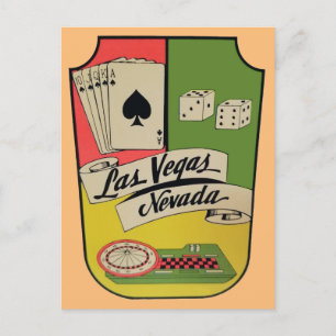 Cartão Postal Cartão-postal de Las Vegas, Nevada Viagens vintage