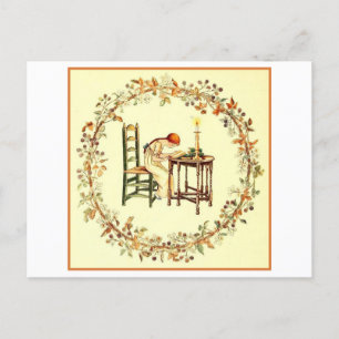 Cartão Postal Cartão-postal de Leitura de Menina