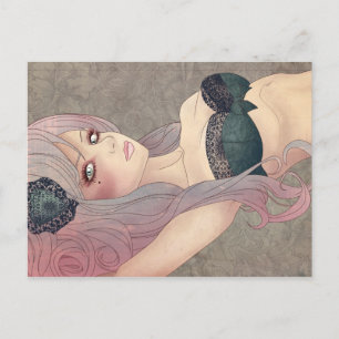 Cartão Postal Cartão-postal de Lingerie vitoriano