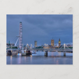 Cartão Postal Cartão-postal de London Eye e Big Ben