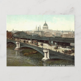 Cartão Postal Cartão-postal de Londres Antigo - Ponte Blackfriar