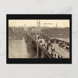 Cartão Postal Cartão-postal de Londres antigo - Ponte de Londres
