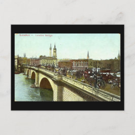 Cartão Postal Cartão-postal de Londres antigo - Ponte de Londres