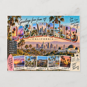 Cartão Postal Cartão-postal de Los Angeles Califórnia