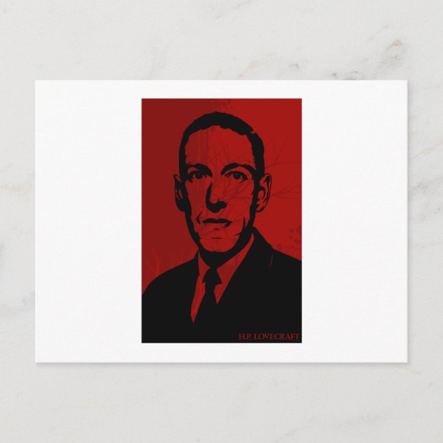 Cartão Postal Cartão-postal de Lovecraft HP Lovecraft (Frente)