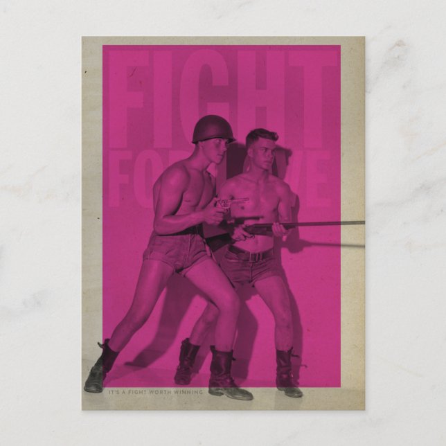 Cartão Postal Cartão-Postal De Luta Contra O Orgulho Do Amor (Frente)