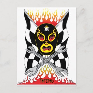 Cartão Postal Cartão-postal de lutador mexicano Inferno Luchador