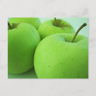 Cartão Postal Cartão-postal de Maçãs Verdes Brilhantes