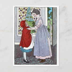 Cartão Postal Cartão-postal de madeira vermelho