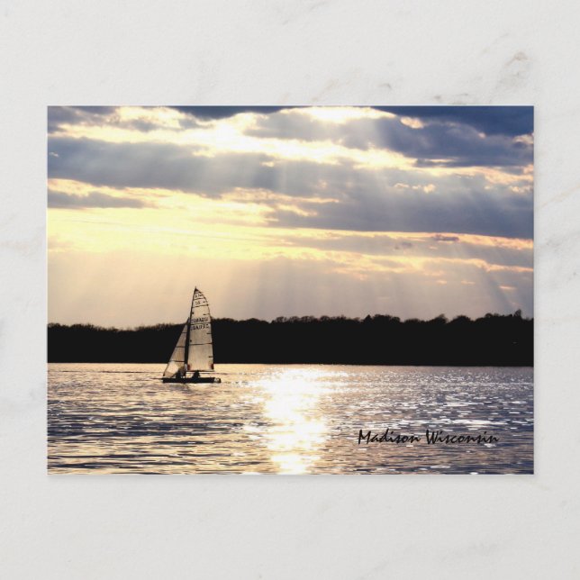 Cartão Postal Cartão-postal de Madison Wisconsin (Frente)