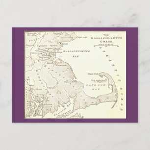 Cartão Postal Cartão-postal de Massachusetts antecipado