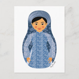 Cartão Postal Cartão-postal de Matryoshka de Água Vietnamita