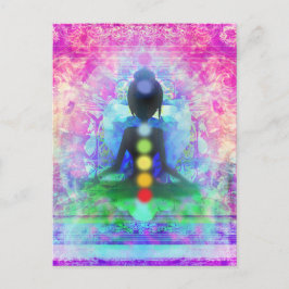 Cartão Postal Cartão-postal de Meditação Yoga