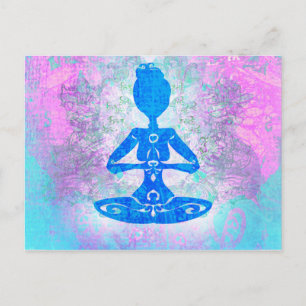 Cartão Postal Cartão-postal de Meditação Yoga