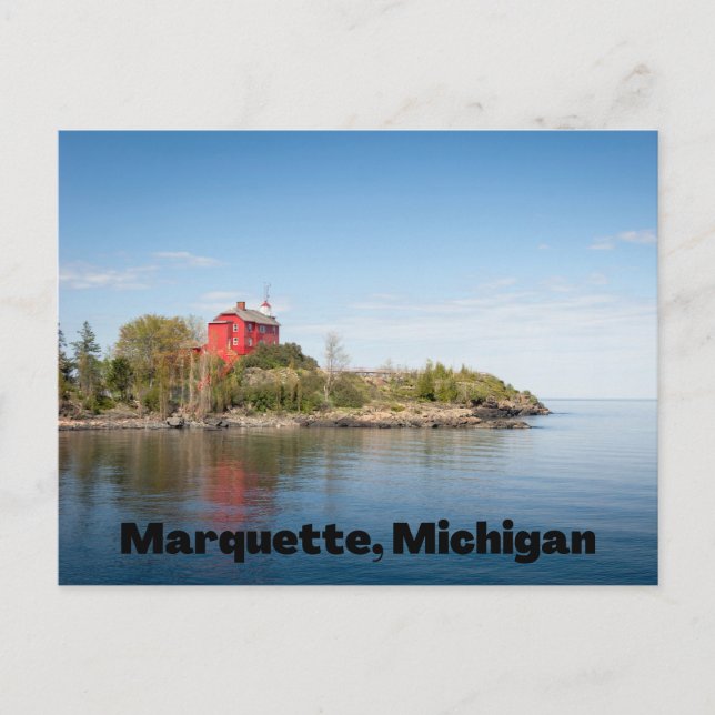 Cartão Postal Cartão-postal de Michigan Marquette (Frente)