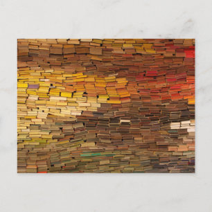 Cartão Postal Cartão-postal de Muro de Livros