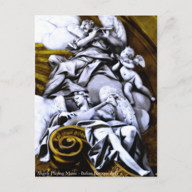 Cartão Postal Cartão-postal de música em reprodução (Frente)