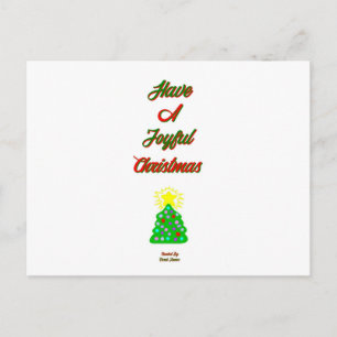 Cartão Postal Cartão-postal de Natal alegre
