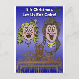 Cartão Postal Cartão-postal de Natal bonito, humorístico e elega