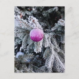 Cartão Postal Cartão-postal de Natal com árvore de Natal e brinq