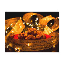 Cartão-postal de Natal com Muffin de Pumpkin