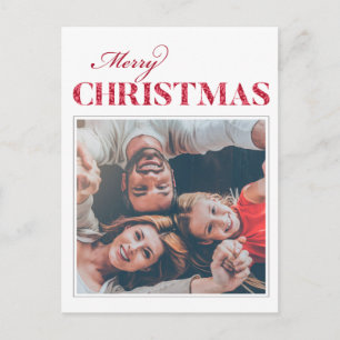 Cartão Postal Cartão-postal de Natal com Padrão Clássico