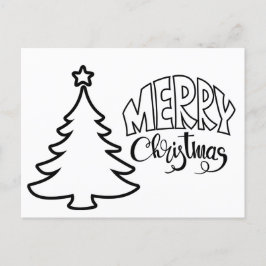 Cartão Postal Cartão-postal de Natal - cor e envio