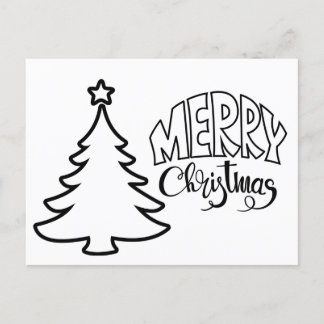 Cartão Postal Cartão-postal de Natal - cor e envio