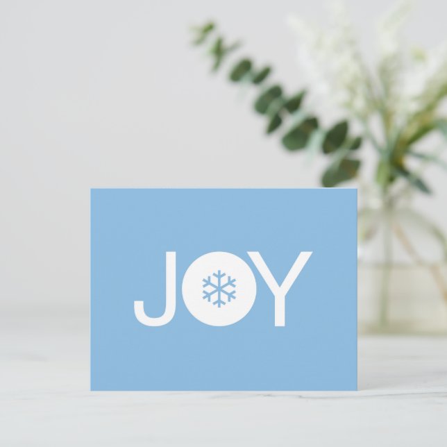 Cartão Postal Cartão-postal de Natal de Alegria (Em pé/Frente)