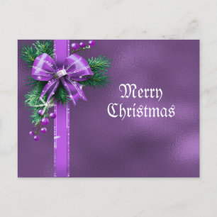 Cartão Postal Cartão-postal de Natal de Férias de Arco Roxo