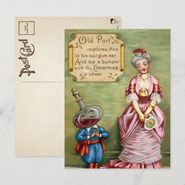 Cartão Postal Cartão-postal de Natal do Velho Porto Vitoriano  (Frente/Verso)