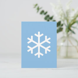 Cartão Postal Cartão-postal de Natal em Floco de Neve