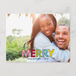 Cartão Postal Cartão-postal de Natal Festivo Feliz