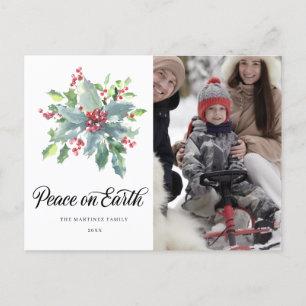 Cartão Postal Cartão-postal de Natal Holly Berry