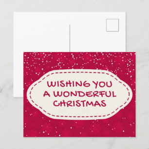 Cartão Postal Cartão-postal de Natal maravilhoso