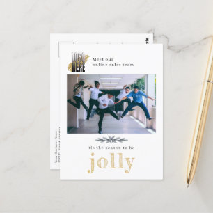 Cartão Postal Cartão-postal de Natal para a Companhia de Logotip