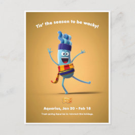 Cartão Postal Cartão-postal de Natal para Aquarius
