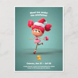 Cartão Postal Cartão-postal de Natal para Cancer