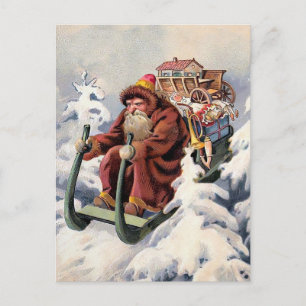 Cartão Postal Cartão-postal de Natal para Papais noeis de Dormên
