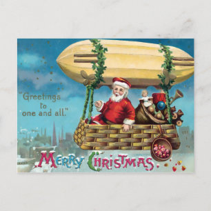 Cartão Postal Cartão-postal de Natal para Papais noeis Vitorian