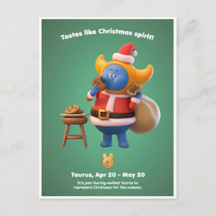 Cartão Postal Cartão-postal de Natal para Taurus