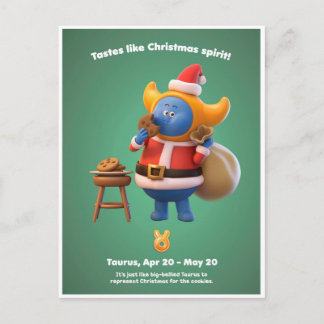 Cartão Postal Cartão-postal de Natal para Taurus