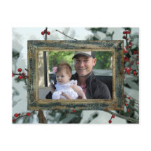 Cartão-postal de Natal Red Winter Berries