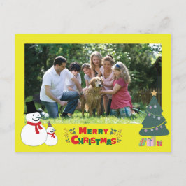 Cartão Postal Cartão-postal de Natal Snowman