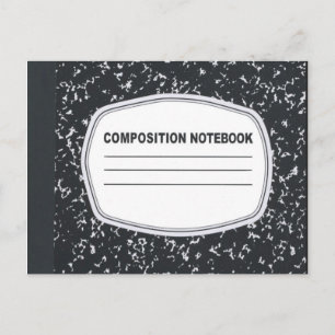 Cartão Postal Cartão-postal de notebook de composição personaliz