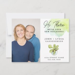 Cartão Postal Cartão-postal de Novo Vizinho com Cor de Água Mode