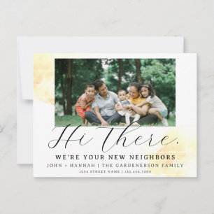 Cartão Postal Cartão-postal de Novo Vizinho com Cor de Água Mode