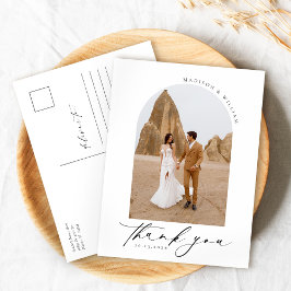 Cartão Postal Cartão-postal de Obrigado Simples Elegante