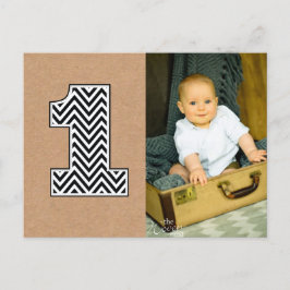 Cartão Postal Cartão-postal de Obrigados do Baby primeiro aniver